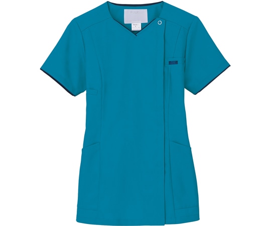 フォーク レディスジップスクラブR ターコイズ×ダークネイビー LL 7022SC-11 1枚（ご注文単位1枚）【直送品】