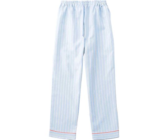 サンアロー 患者衣（スラックス・男女兼用） ブルー×ネイビー 3L 286-98 3L 1枚（ご注文単位1枚）【直送品】