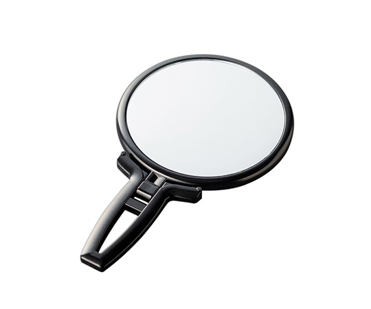 堀内鏡工業 等倍・7倍拡大両面折立ハンドナピュアミラー ブラック RH-07BK 1個（ご注文単位1個）【直送品】