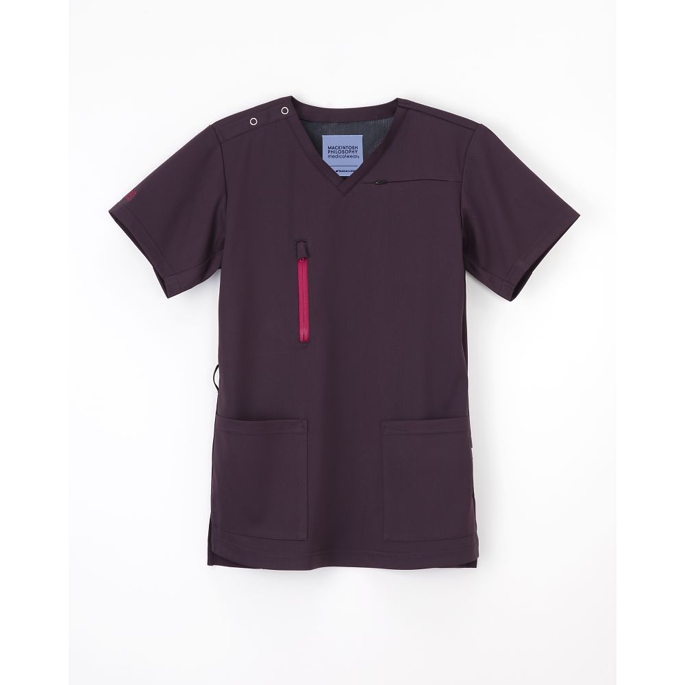 ナガイレーベン MPユニセックススクラブ プラム L MPA-3932 1枚（ご注文単位1枚）【直送品】