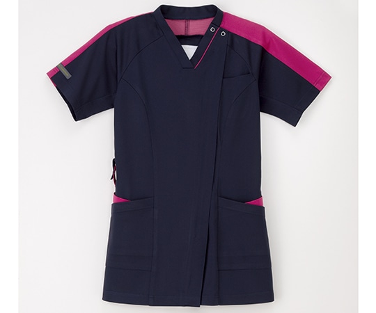 ナガイレーベン 女子スクラブ ネイビー+ピンク LL RF-5192 1枚(ご注文単位1枚)【直送品】