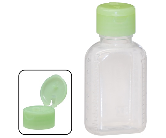 金鵄製作所 小判型投薬瓶 60mL ワンタッチキャップ（ライトグリーン:竹） 200本入 23010-003 1箱（ご注文単位1箱）【直送品】