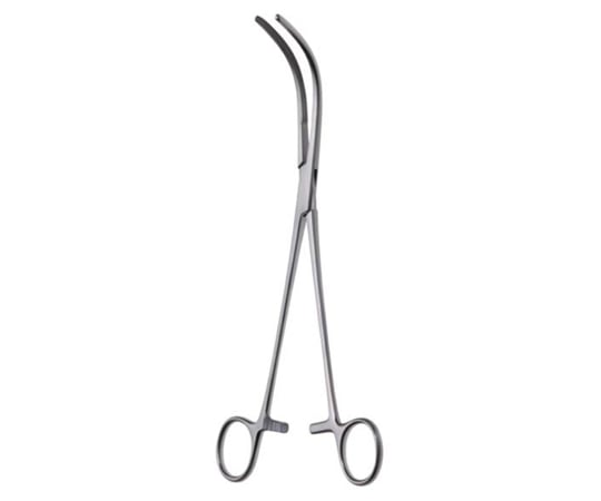 日本フリッツメディコ クラフォード子宮摘出鉗子 23cm 縦溝 G485-230 1本(ご注文単位1本)【直送品】