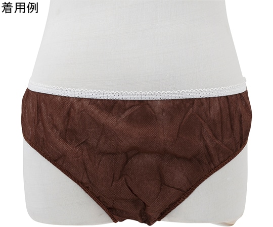 フィフティ・ヴィジョナリー ペーパーショーツL(ブラウン)50枚入り WN-001-BR 1袋(ご注文単位1袋)【直送品】