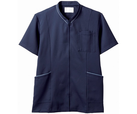 住商モンブラン スクラブ 兼用 半袖 ネイビー/ブルー LL 72-1228 LL 1枚(ご注文単位1枚)【直送品】