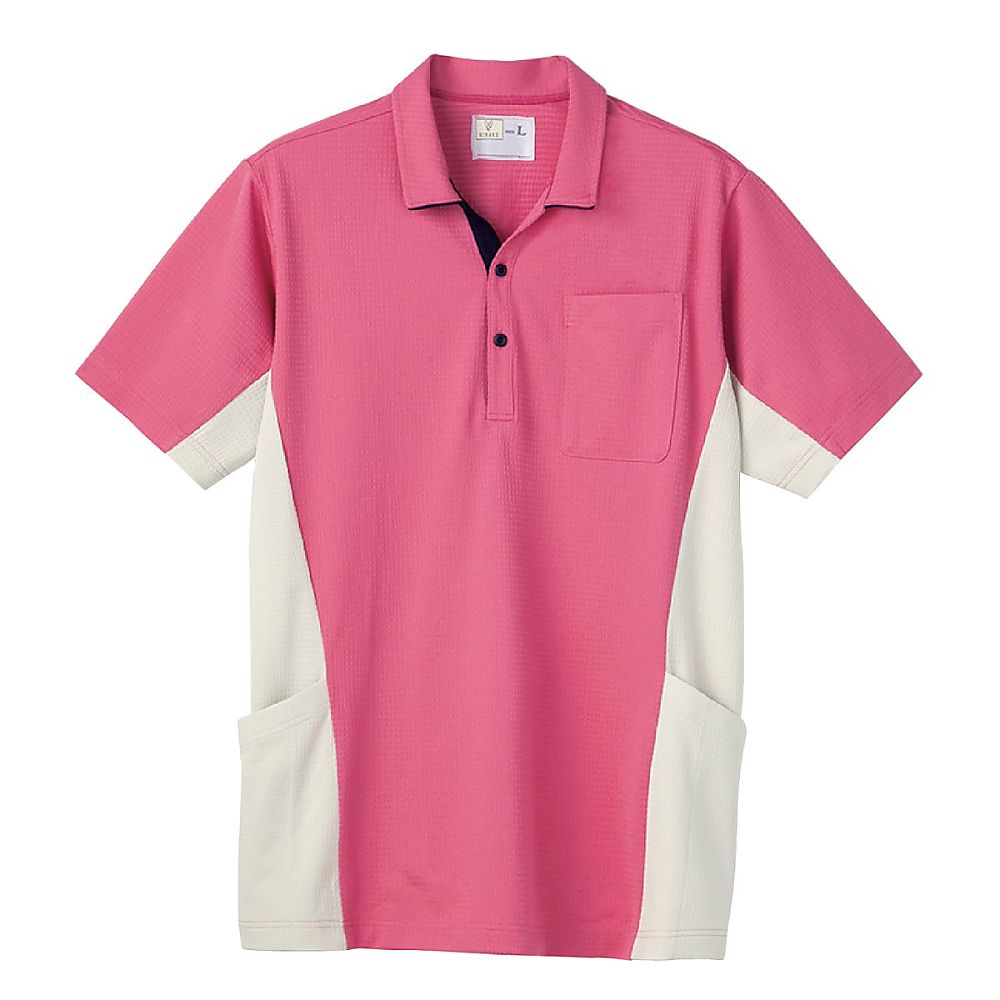 KIRAKU（トンボ） ケアワークシャツ カメリアピンク L（身丈73cm） CR219-13 L 1枚（ご注文単位1枚）【直送品】