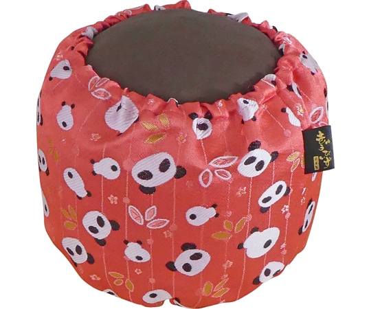 龍野コルク工業 わざまるくん(正座用クッション)西陣織カバー 赤パンダ 1個(ご注文単位1個)【直送品】