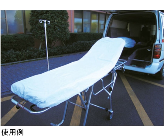 日昭産業 ストレッチャーカバー 1セット（10枚×10袋入） 18025 1セット（ご注文単位1セット）【直送品】