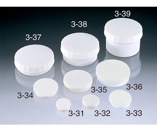 サンプラテック プラ缶 3-34 白 1箱（100本入） 01767 1箱（ご注文単位1箱）【直送品】