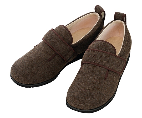 徳武産業 ダブルマジックⅡ ヘリンボン 9E（男性用） 茶 LL 7025 1足（ご注文単位1足）【直送品】