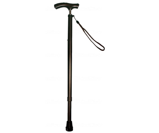 グラフィックソリューションズ スリムネック伸縮杖 ベーシックタイプ マットブラウン B060-608D-BRM 1本（ご注文単位1本）【直送品】