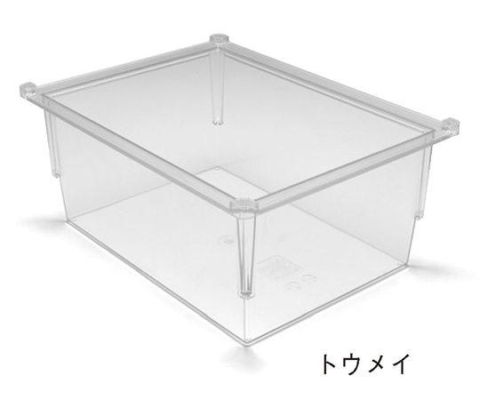 サカセ トレー 34-17タイプ（深さ17cm）帯電防止 透明 PT34-17 1個（ご注文単位1個）【直送品】