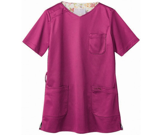 住商モンブラン スクラブ レディス 半袖 バーガンディ/アメリ ピンク 3L LW603-82 3L 1枚（ご注文単位1枚）【直送品】