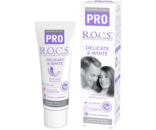 アズワン ロックスPRO歯みがき デリケート&ホワイト フレッシュミント 30-01-004 1個（ご注文単位1個）【直送品】