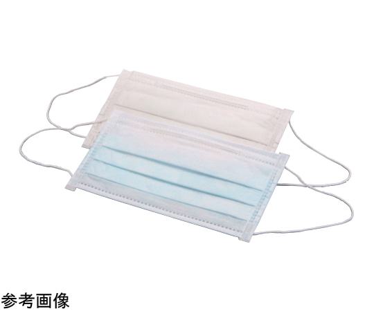 日昭産業 アルファマスク 3P ブルー 1箱（2000枚入） 14512 1箱（ご注文単位1箱）【直送品】