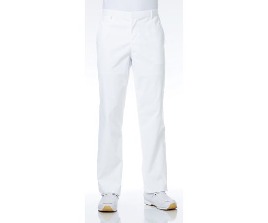 KAZEN メンズスラックス 白 W120 REP150-10 W120 1枚(ご注文単位1枚)【直送品】