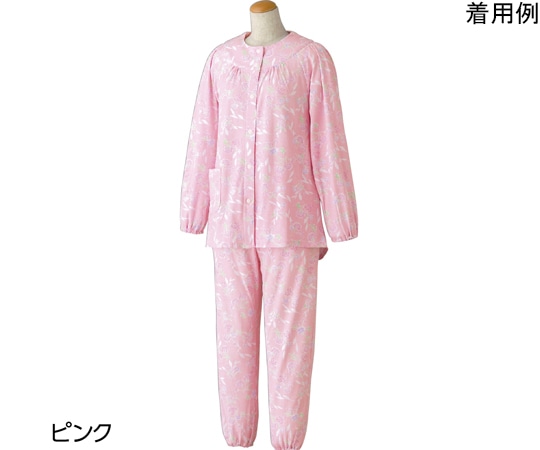 ケアファッション 婦人ホックパジャマ ピンク LL 800171 1個（ご注文単位1個）【直送品】