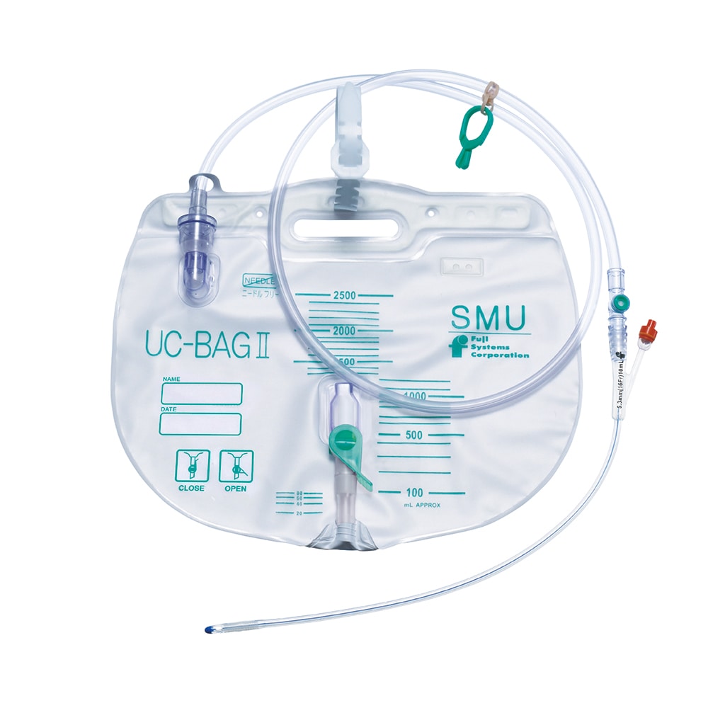 富士システムズ 閉鎖式採尿バッグ（UC-BAGⅡ）2,500mL 1箱（10枚入） 4516011 1箱（ご注文単位1箱）【直送品】
