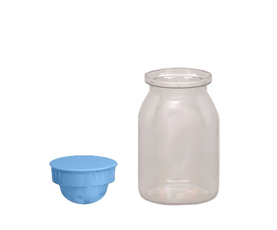 エムアイケミカル 散薬瓶 300㏄ キャップ青 1個 393000 2 1個（ご注文単位1個）【直送品】