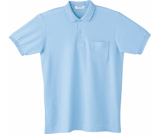 WHISEL（自重堂） 半袖ポロシャツ サックス M 17 1枚（ご注文単位1枚）【直送品】