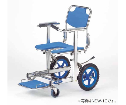 日進医療器 ステンレスシャワーチェア 前座高50cm NSW-10 1台(ご注文単位1台)【直送品】
