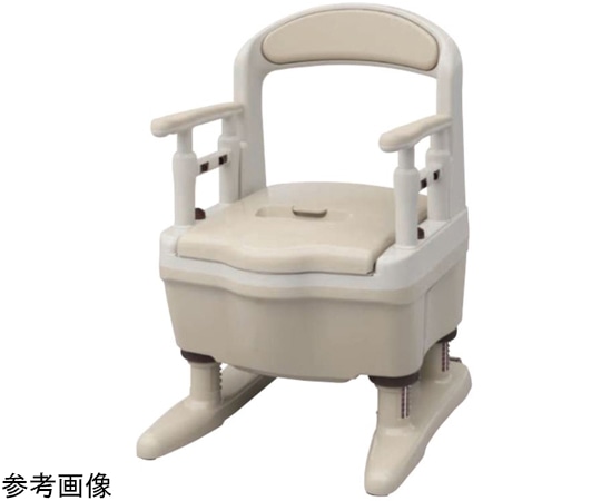 アロン化成 ポータブルトイレ ジャスピタ 標準便座 ベージュ 533-920 1個（ご注文単位1個）【直送品】