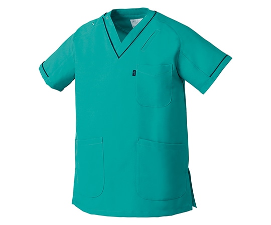 ミズノ（チトセ） 男女兼用スクラブ エメラルドグリーン SS MZ0092-C62-SS 1枚（ご注文単位1枚）【直送品】