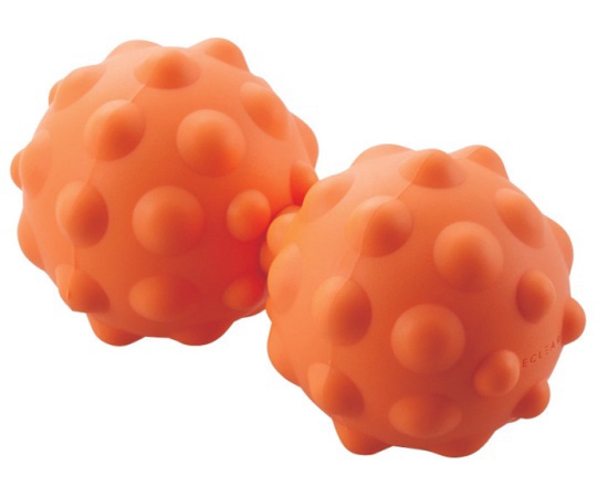 エレコムヘルスケア エクリアスポーツ 伸びるストレッチボール 凸タイプ ハード レギュラーサイズ オレンジ HCK-PBTRHDR 1個(ご注文単位1個)【直送品】