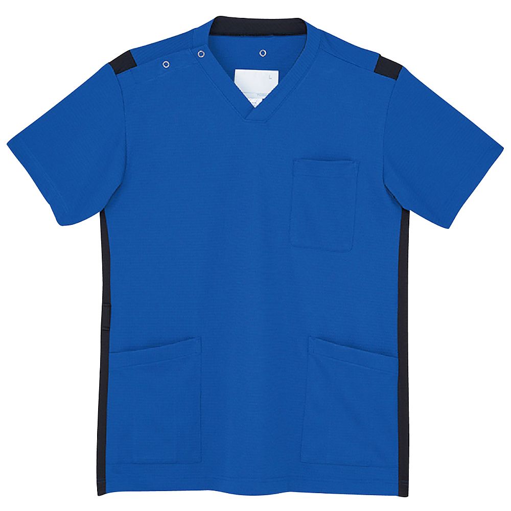 KIRAKU（トンボ） スクラブ ロイヤルブルー M（身丈70cm） CM305-85 M 1枚（ご注文単位1枚）【直送品】
