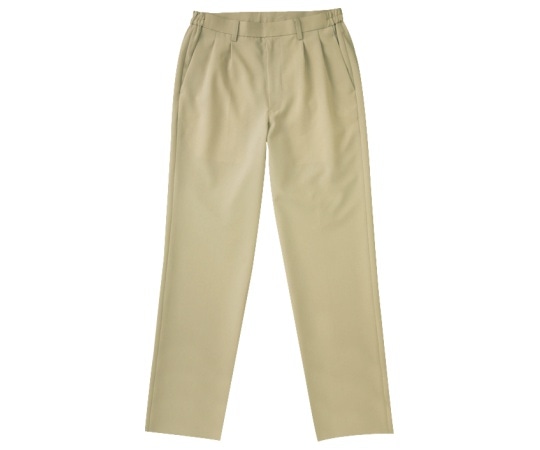 KAZEN メンズツータックパンツ ベージュ M APK620-12 M 1枚（ご注文単位1枚）【直送品】