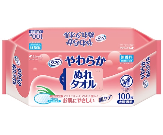リブドゥコーポレーション リフレ やわらかぬれタオル 100枚×12袋入 92427 1ケース(ご注文単位1ケース)【直送品】