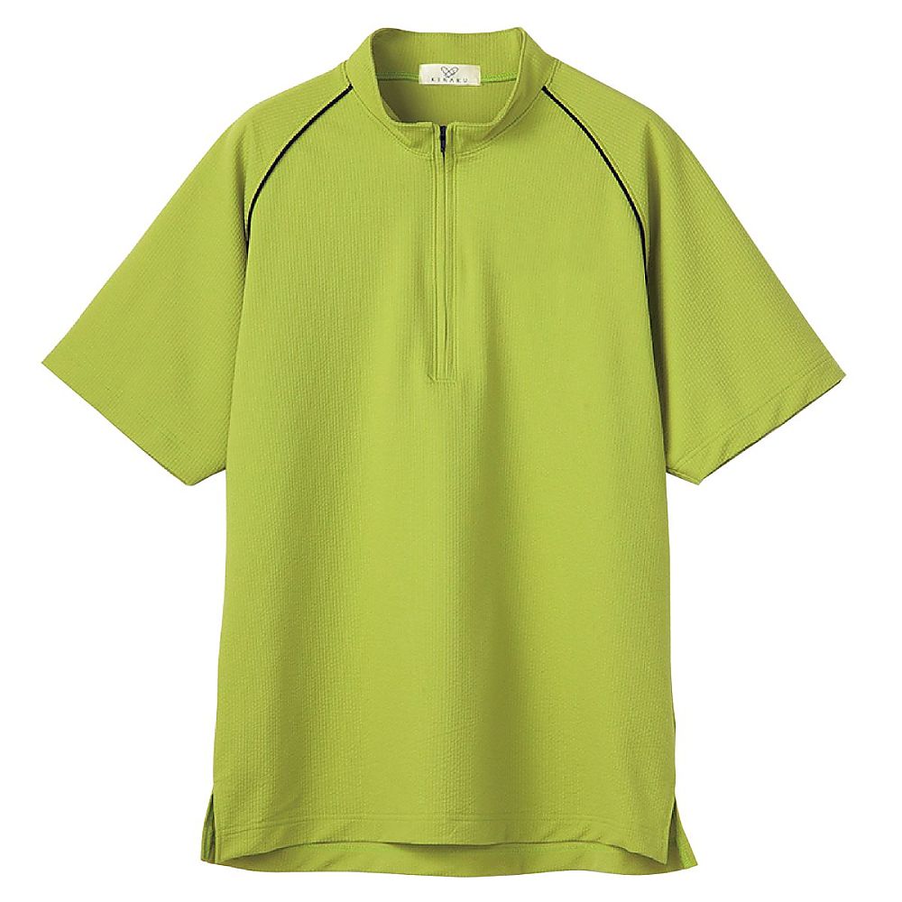 KIRAKU（トンボ） 入浴介助用シャツ ライムグリーン L（身丈71cm） CR221-37 L 1枚（ご注文単位1枚）【直送品】