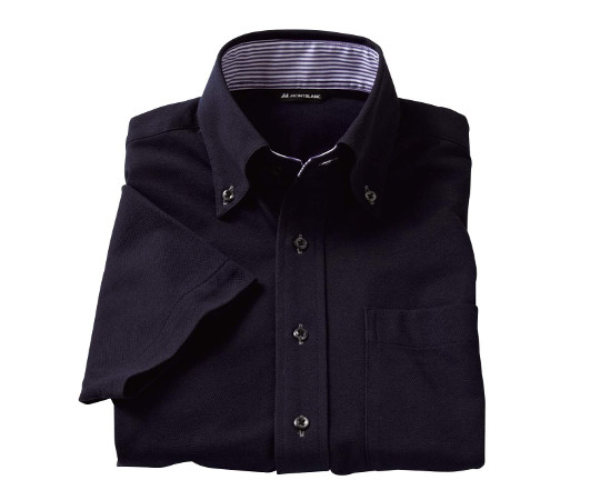 住商モンブラン ニットシャツ 兼用 半袖 ネイビー SSS ZK2712-9CB 1枚（ご注文単位1枚）【直送品】