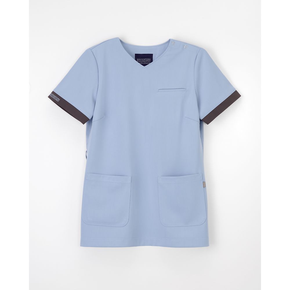 ナガイレーベン MPレディーススクラブ パウダーブルー S MPA-3907 1枚(ご注文単位1枚)【直送品】