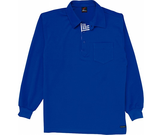 WHISEL(自重堂) 長袖ポロシャツ ロイヤル ブルー LL 85204 1枚(ご注文単位1枚)【直送品】