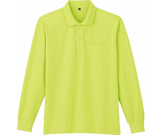 WHISEL(自重堂) 長袖ポロシャツ ライト グリーン M 85864 1枚(ご注文単位1枚)【直送品】