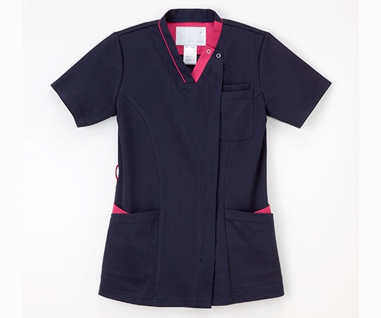 ナガイレーベン 女子スクラブ ネイビー+ピンク L RF5122 1枚(ご注文単位1枚)【直送品】