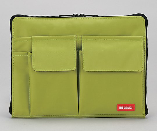 アズワン バッグインバッグ （A5収納/黄緑） A7553-6 1個（ご注文単位1個）【直送品】