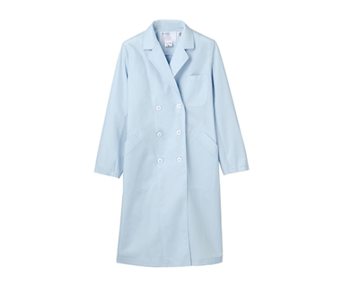 住商モンブラン 診察衣 レディス 長袖W サックス 51-013 L 1枚（ご注文単位1枚）【直送品】