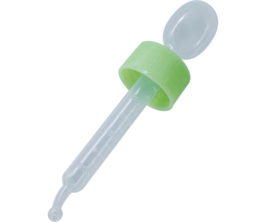 金鵄製作所 【キンシ製投薬瓶用】60mL用スポイト付キャップ（ライトグリーン:竹）<瓶本体は付属しません> 1袋（100本入） 22430-016 1袋（ご注文単位1袋）【直送品】