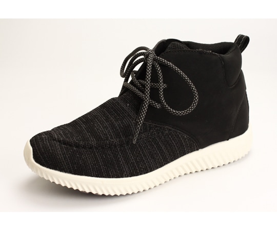 マリアンヌ製靴 ストレッチニットブーツ ブラック M（23.0~23.5cm） WG550 1足（ご注文単位1足）【直送品】