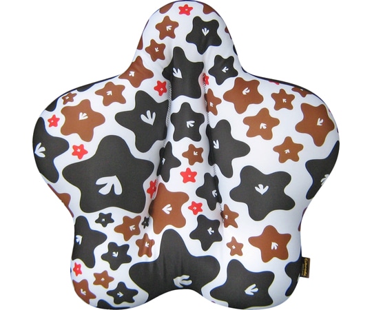 龍野コルク工業 CuCuスリム(腰楽クッション)ピースフラワー 茶 1個(ご注文単位1個)【直送品】