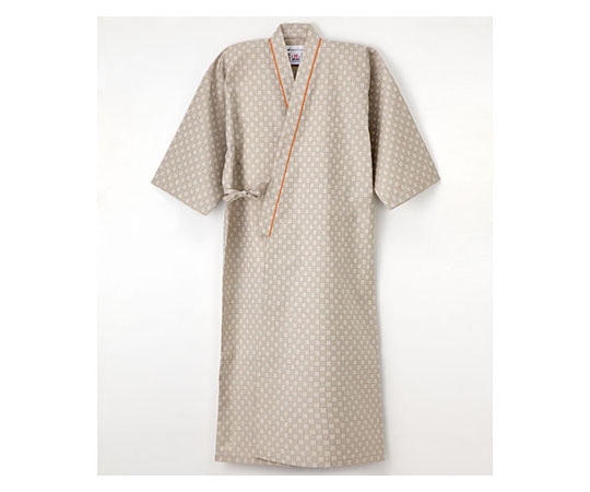 ナガイレーベン 患者衣ゆかた型 ベージュ L RG1450 1枚（ご注文単位1枚）【直送品】