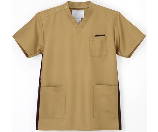 ナガイレーベン 男女兼用スクラブ ベージュ M RT-5062 1枚（ご注文単位1枚）【直送品】