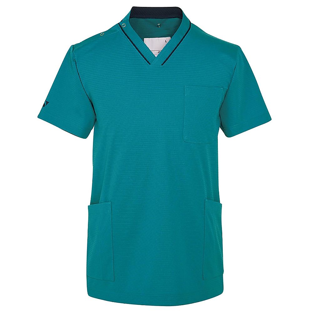 YONEX（トンボ） スクラブ ピーコックグリーン S（身丈68cm） CY805-46 S 1枚（ご注文単位1枚）【直送品】