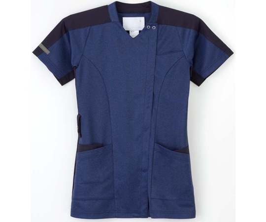 ナガイレーベン 男女兼用ニットシャツ ネイビー M JM-3132 1枚（ご注文単位1枚）【直送品】