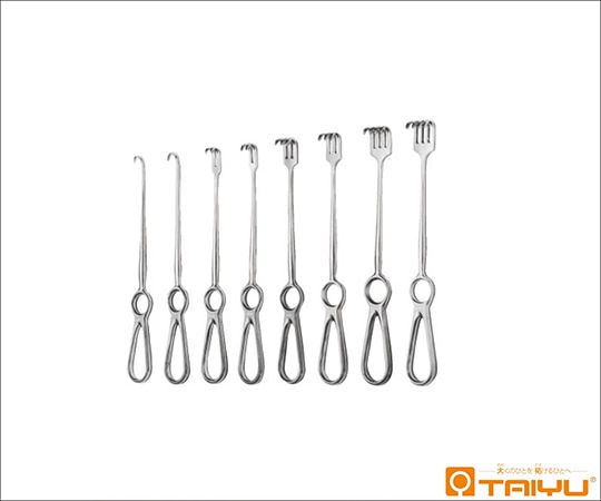 TAIYU(大祐医科工業) コヘル多爪鈎 2爪 鈍 幅10mm 全長22cm TY-312B 1本(ご注文単位1本)【直送品】