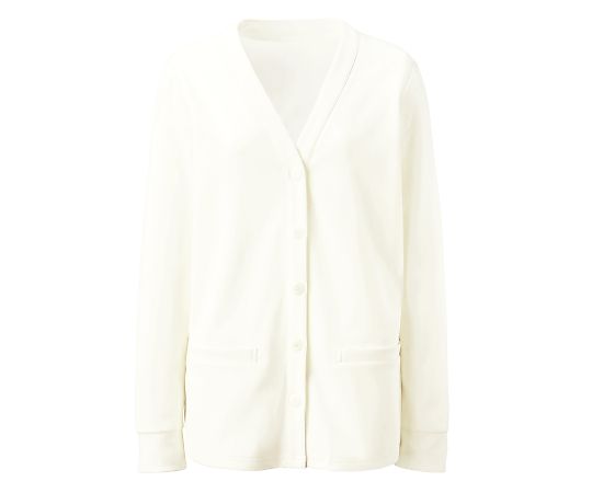 KAZEN カーディガン オフホワイト 4L 200-90 4L 1枚（ご注文単位1枚）【直送品】