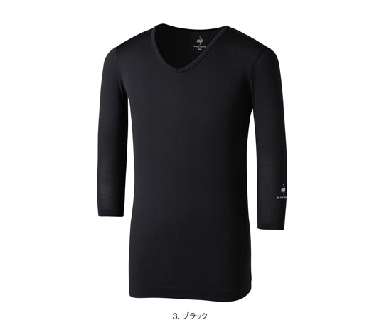 ルコックスポルティフ インナーシャツ 3 ブラック L UQM8007 1枚（ご注文単位1枚）【直送品】