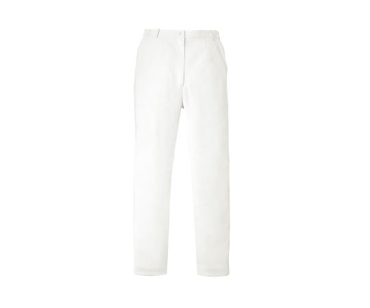 KAZEN レディススリムストレートパンツ ホワイト LL YW34-1 LL 1枚（ご注文単位1枚）【直送品】